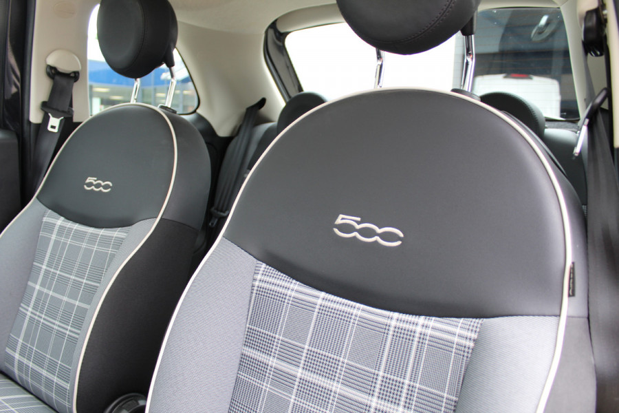 Fiat 500 0.9 TwinAir Turbo Lounge | Lage KM! | Panoramadak | Parkeersensoren | Navigatie