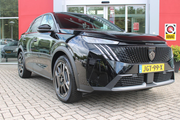 Peugeot E-3008 ALLURE AVANTAGE 210PK 73 kWh | AGR STOEL | 360° VISION & DRIVE ASSIST PACK: ANTI DIEFSTAL ALARM MET SUPERVERGRENDELING/VERWARMBAAR STUURWIEL/VISEOPARK 360° HD CAMERA MET PARKEERHULP VOOR BUITENSPIEGELS MET KANTELFUNCTIE/ADAPTIVE CRUISE CONTROL/LANE CHANGE ASSIST/DODEHOEK DETECTIE | PANORAMIC NAVIGATION PACK | WARMTEPOMP | LED KOPLAMPEN | KEYLESS ENTRY/START | GESCHEIDEN AIRCONDITIONING | 19" LICHTMETALEN VELGEN | 3 FASE | DRAADLOZE APPLE CARPLAY/ANDROID AUTO |  STOEL VERWARMING |