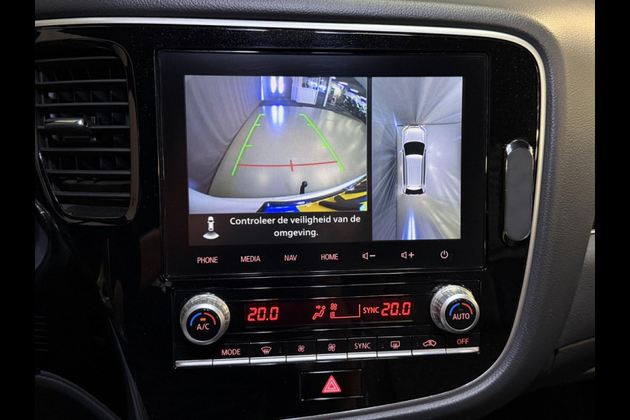 Mitsubishi Outlander 2.4 PHEV Instyle 18"/Trekhaak/LED/Leder/Stoel + stuurverwarming/Dodehoek/PDC v+a/360 Camera/Apple Carplay & Android Auto