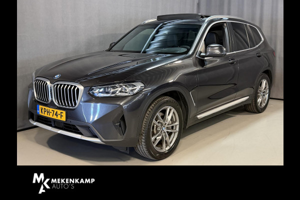 BMW X3 xDrive30e 19"/Trekhaak/Panoramdak/Leder + memory/Adaptieve cruise/Keyless/Dodehoek/Head-up/360 camera/HiFi/LED/Sfeerverlichting