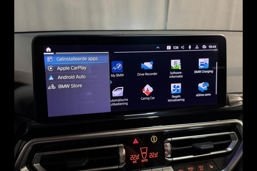 BMW X3 xDrive30e 19"/Trekhaak/Panoramdak/Leder + memory/Adaptieve cruise/Keyless/Dodehoek/Head-up/360 camera/HiFi/LED/Sfeerverlichting