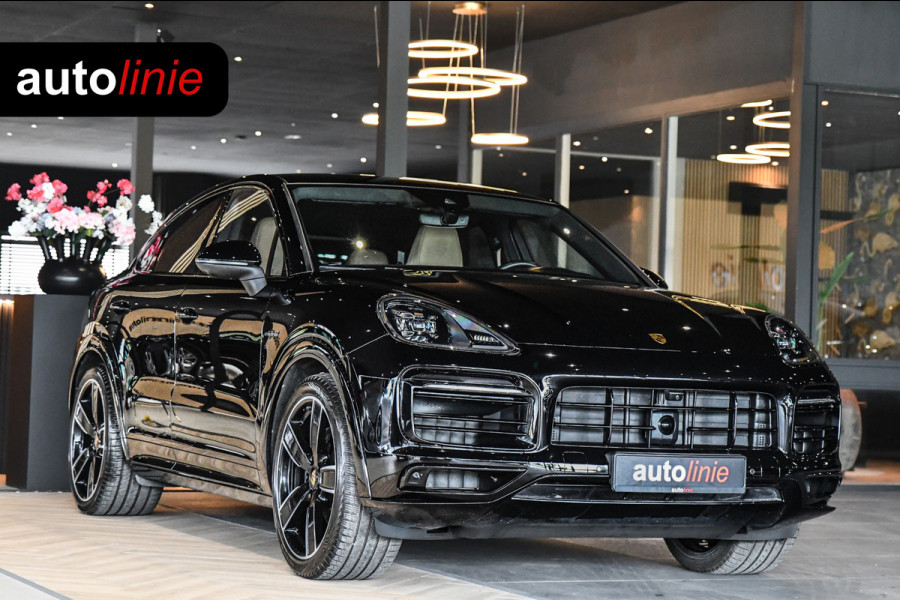 Porsche Cayenne Coupé 3.0 E-Hybrid Sport Design Platinum, Chrono, Luchtv, Sportuitl, Pano, Softcl, ACC,360,Koeling,HUD,Entertainme