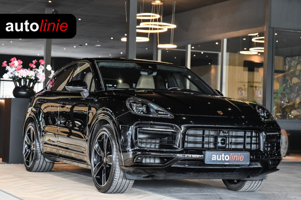 Porsche Cayenne Coupé 3.0 E-Hybrid Sport Design Platinum, Chrono, Luchtv, Sportuitl, Pano, Softcl, ACC,360,Koeling,HUD,Entertainme