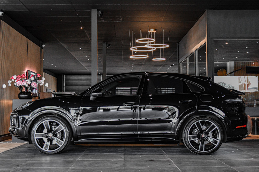 Porsche Cayenne Coupé 3.0 E-Hybrid Sport Design Platinum, Chrono, Luchtv, Sportuitl, Pano, Softcl, ACC,360,Koeling,HUD,Entertainme