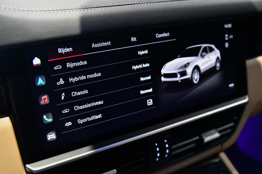 Porsche Cayenne Coupé 3.0 E-Hybrid Sport Design Platinum, Chrono, Luchtv, Sportuitl, Pano, Softcl, ACC,360,Koeling,HUD,Entertainme