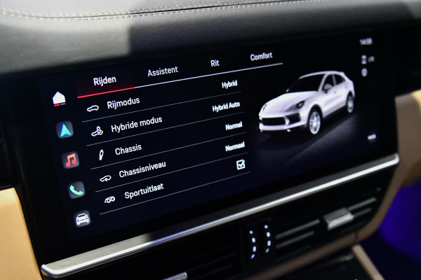 Porsche Cayenne Coupé 3.0 E-Hybrid Sport Design Platinum, Chrono, Luchtv, Sportuitl, Pano, Softcl, ACC,360,Koeling,HUD,Entertainme