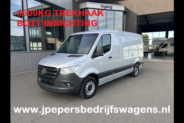 Mercedes-Benz Sprinter 315 CDI L2 H1 RWD BOTT Inrichting / 3500KG Trekhaak / MBUX 10.25 / Navigatie / Cruise control / Airco / 270 Graden achterdeuren