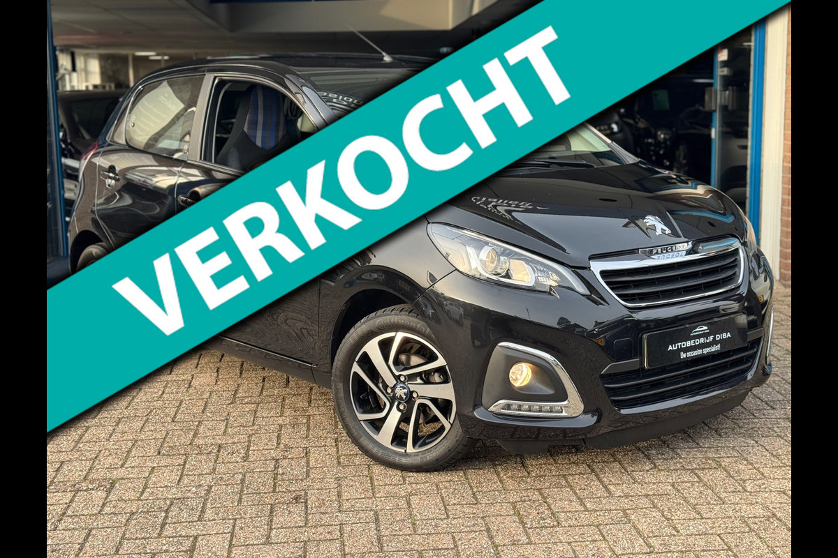 Peugeot 108 1.0 e-VTi Allure 2019 Zwart NAVI CLIMA LM NAP!