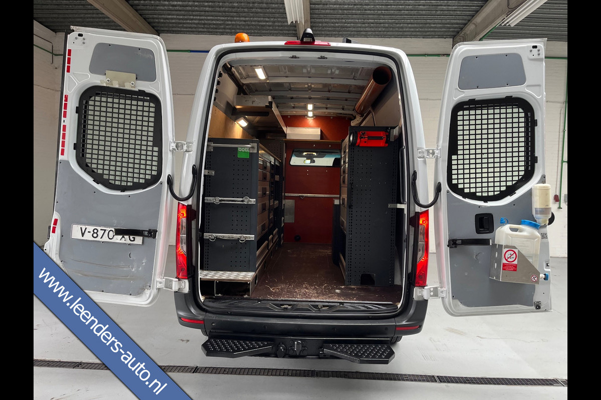 Mercedes-Benz Sprinter Automaat Servicewagen 314 2.2 CDI 140PK L2H2 euro6 BOTT, Victron V230, Standkachel Trekhaak RIJKLAARPRIJS