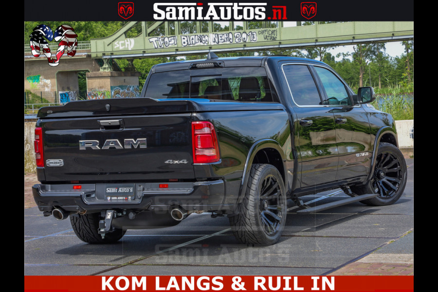 Dodge Ram LONGHORN ® EDITION | NEW SADDLE LEATHER | VIRTUAL | HEAD UP | PANODAK | LUCHTVERING | BOM VOL | DC | 5,7L V8 HEMI 402 PK | CREW CAB | DUBBELE CABINE | 4X4 | 5 PERSOONS | GRIJSKENTEKEN | LIMITED