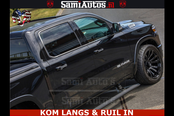 Dodge Ram LONGHORN ® EDITION | NEW SADDLE LEATHER | VIRTUAL | HEAD UP | PANODAK | LUCHTVERING | BOM VOL | DC | 5,7L V8 HEMI 402 PK | CREW CAB | DUBBELE CABINE | 4X4 | 5 PERSOONS | GRIJSKENTEKEN | LIMITED