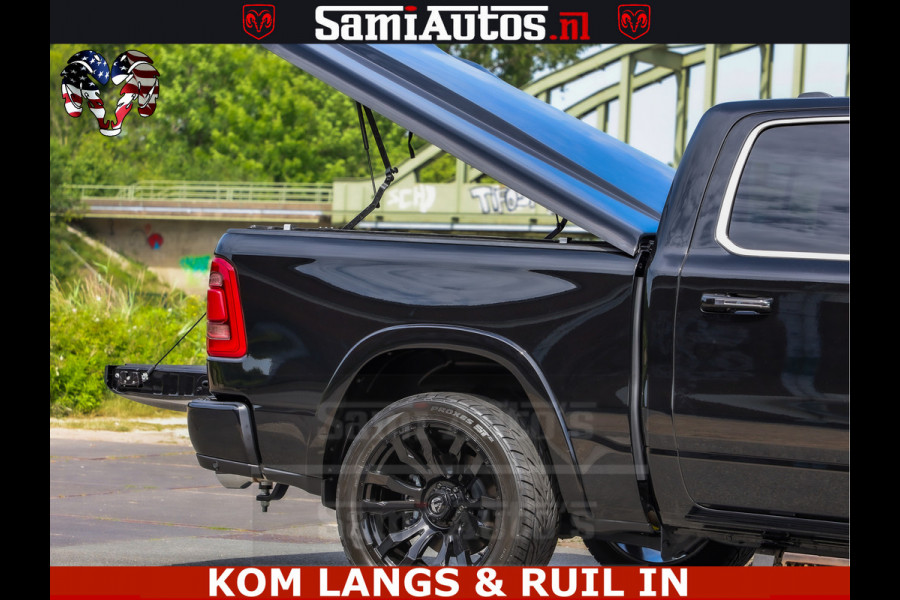 Dodge Ram LONGHORN ® EDITION | NEW SADDLE LEATHER | VIRTUAL | HEAD UP | PANODAK | LUCHTVERING | BOM VOL | DC | 5,7L V8 HEMI 402 PK | CREW CAB | DUBBELE CABINE | 4X4 | 5 PERSOONS | GRIJSKENTEKEN | LIMITED