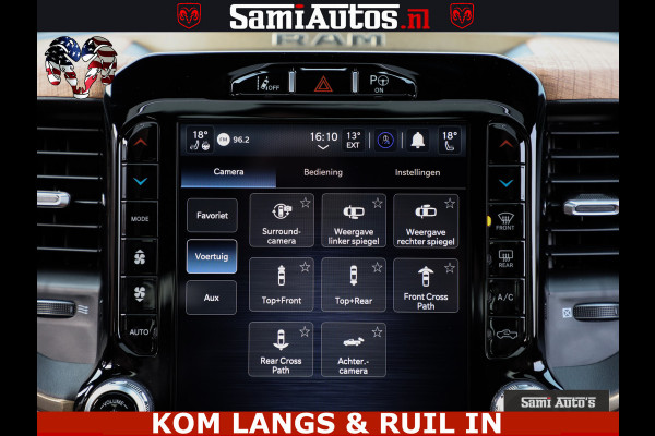 Dodge Ram LONGHORN ® EDITION | NEW SADDLE LEATHER | VIRTUAL | HEAD UP | PANODAK | LUCHTVERING | BOM VOL | DC | 5,7L V8 HEMI 402 PK | CREW CAB | DUBBELE CABINE | 4X4 | 5 PERSOONS | GRIJSKENTEKEN | LIMITED