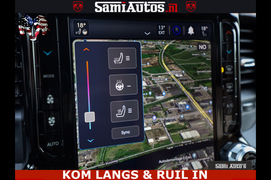 Dodge Ram LONGHORN ® EDITION | NEW SADDLE LEATHER | VIRTUAL | HEAD UP | PANODAK | LUCHTVERING | BOM VOL | DC | 5,7L V8 HEMI 402 PK | CREW CAB | DUBBELE CABINE | 4X4 | 5 PERSOONS | GRIJSKENTEKEN | LIMITED