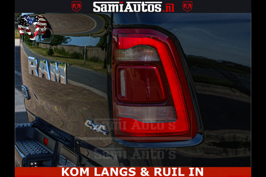 Dodge Ram LONGHORN ® EDITION | NEW SADDLE LEATHER | VIRTUAL | HEAD UP | PANODAK | LUCHTVERING | BOM VOL | DC | 5,7L V8 HEMI 402 PK | CREW CAB | DUBBELE CABINE | 4X4 | 5 PERSOONS | GRIJSKENTEKEN | LIMITED