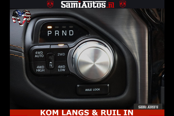 Dodge Ram LONGHORN ® EDITION | NEW SADDLE LEATHER | VIRTUAL | HEAD UP | PANODAK | LUCHTVERING | BOM VOL | DC | 5,7L V8 HEMI 402 PK | CREW CAB | DUBBELE CABINE | 4X4 | 5 PERSOONS | GRIJSKENTEKEN | LIMITED