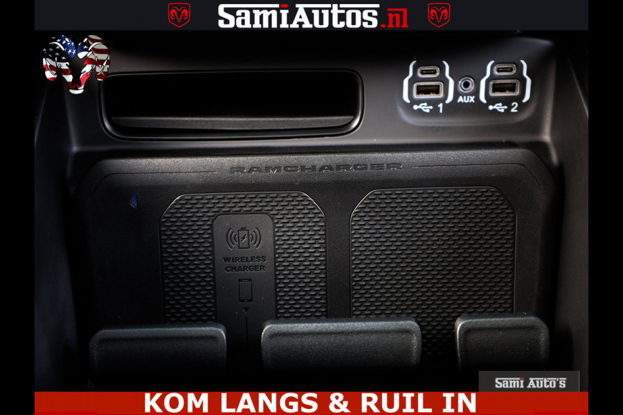 Dodge Ram LONGHORN ® EDITION | NEW SADDLE LEATHER | VIRTUAL | HEAD UP | PANODAK | LUCHTVERING | BOM VOL | DC | 5,7L V8 HEMI 402 PK | CREW CAB | DUBBELE CABINE | 4X4 | 5 PERSOONS | GRIJSKENTEKEN | LIMITED