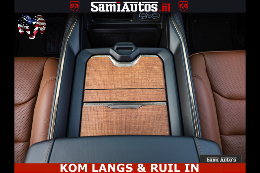 Dodge Ram LONGHORN ® EDITION | NEW SADDLE LEATHER | VIRTUAL | HEAD UP | PANODAK | LUCHTVERING | BOM VOL | DC | 5,7L V8 HEMI 402 PK | CREW CAB | DUBBELE CABINE | 4X4 | 5 PERSOONS | GRIJSKENTEKEN | LIMITED
