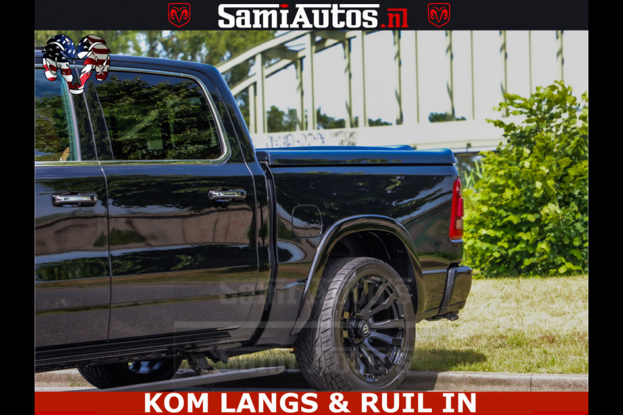 Dodge Ram LONGHORN ® EDITION | NEW SADDLE LEATHER | VIRTUAL | HEAD UP | PANODAK | LUCHTVERING | BOM VOL | DC | 5,7L V8 HEMI 402 PK | CREW CAB | DUBBELE CABINE | 4X4 | 5 PERSOONS | GRIJSKENTEKEN | LIMITED