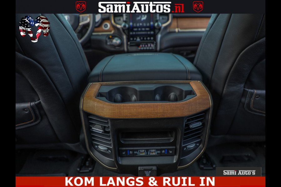 Dodge Ram LONGHORN ® EDITION | NEW SADDLE LEATHER | VIRTUAL | HEAD UP | PANODAK | LUCHTVERING | BOM VOL | DC | 5,7L V8 HEMI 402 PK | CREW CAB | DUBBELE CABINE | 4X4 | 5 PERSOONS | GRIJSKENTEKEN | LIMITED