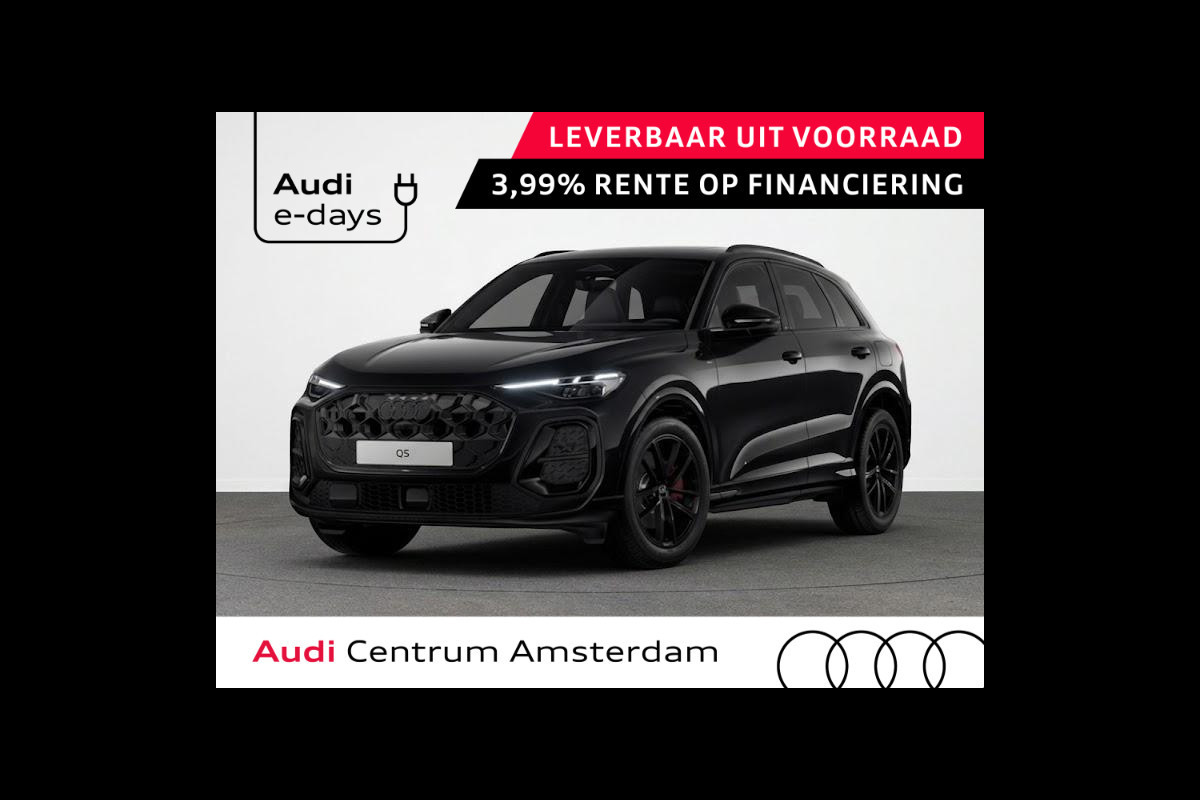 Audi Q5 S edition e-hybrid 299 pk | Panorama-glasdak | Techniekpakket plus | Trekhaak, elektr. wegklapbaar | Geheugen bestuurdersstoel |
