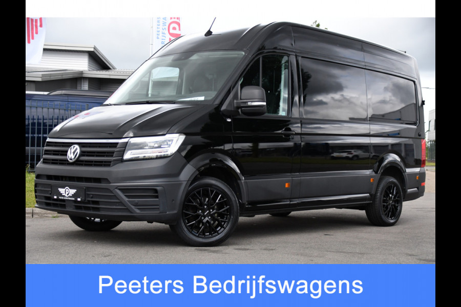 Volkswagen Crafter 35 2.0 TDI L3H3 Highline Black Edition Camera, Cruise, Carplay, LED, Clima, Automaat, Trekhaak, Sensoren, Uniek!
