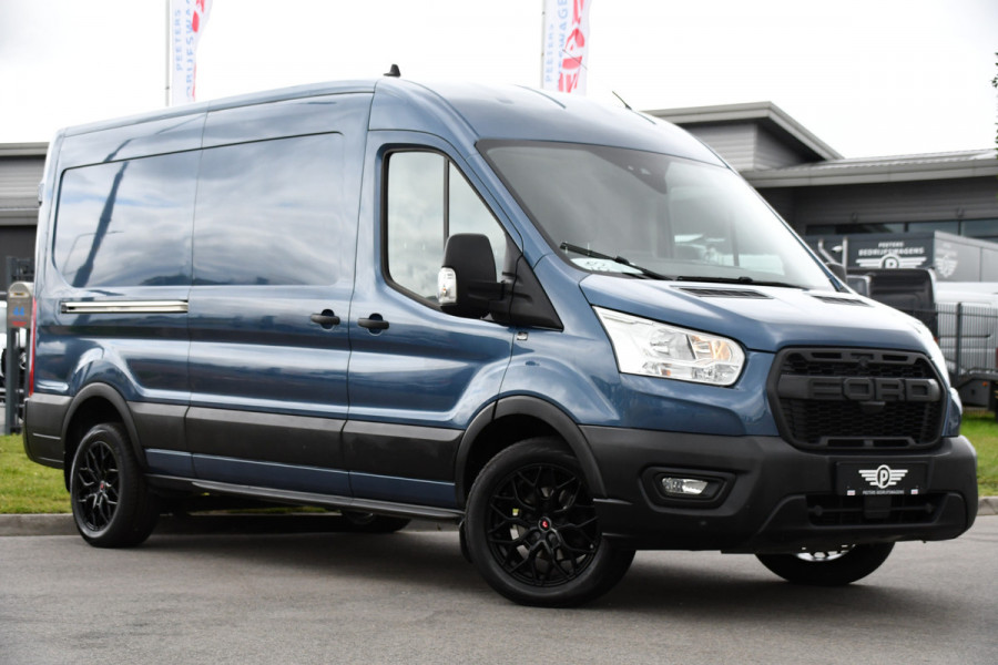 Ford Transit 350 2.0 TDCI L3H2 Raptor Edition Camera, Cruise, Carplay, 130pk, Automaat, Trekhaak, Multimedia,