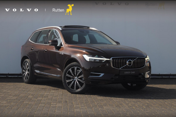 Volvo XC60 T8 390PK Automaat Recharge AWD Inscription / Head up display / Leer dashboard / Trekhaak / BLIS / Adaptieve cruise control / Panoramadak / Apple carplay / Parkeersensoren met camera / Elektrische achterklep / Elektrische stoelen met geheugen / Stoel en stuurwielverwarming