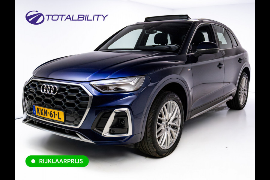 Audi Q5 50 TFSI e S edition | Panoramadak | Adaptive cruise | El. achterklep | Stoelverwarming | App-connect | Matrix led, Aut. groot licht, 3-zone climate control, 20 inch