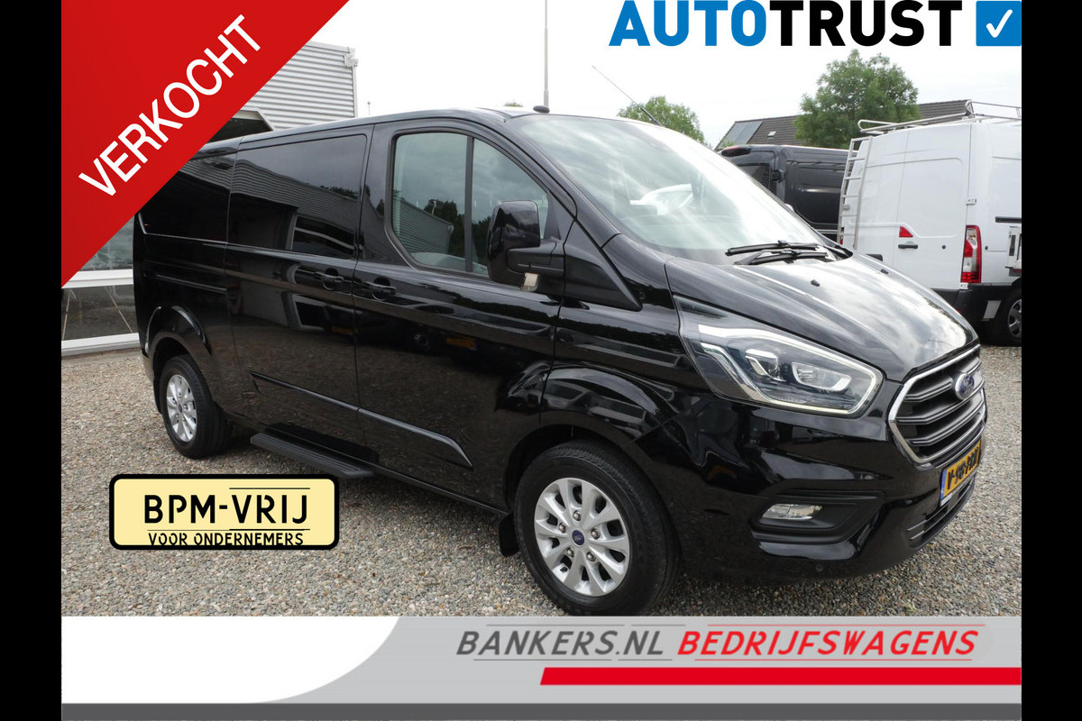 Ford Transit Custom 2.0 TDCI 130PK L2H1 Limited Dubbel cabine 2 x Schuifdeur, Airco