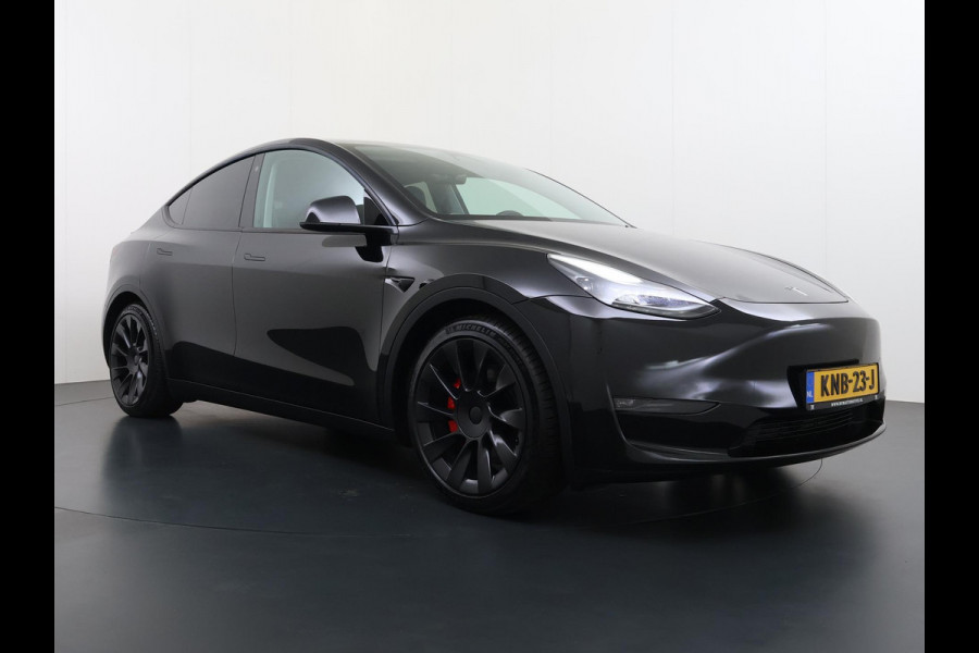 Tesla Model Y Performance AWD 75 kWh SOH 94% RIJKLAAR GELEVERD | TESLA FABRIEKSGARANTIT TOT 3-2027 OF 80.000 | TESLA GARANTIE ACCU + AANDRIJFLIJN T/M 03-2031/ 192.000KM|