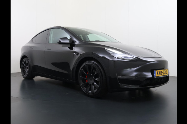 Tesla Model Y Performance AWD 75 kWh SOH 94% RIJKLAAR GELEVERD | TESLA FABRIEKSGARANTIT TOT 3-2027 OF 80.000 | TESLA GARANTIE ACCU + AANDRIJFLIJN T/M 03-2031/ 192.000KM|