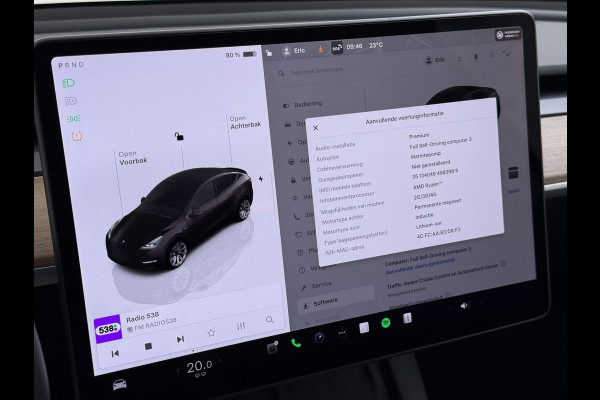 Tesla Model Y Performance AWD 75 kWh SOH 94% RIJKLAAR GELEVERD | TESLA FABRIEKSGARANTIT TOT 3-2027 OF 80.000 | TESLA GARANTIE ACCU + AANDRIJFLIJN T/M 03-2031/ 192.000KM|
