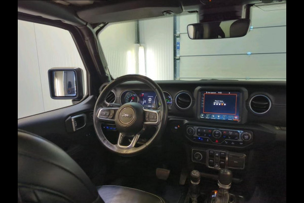 Jeep Wrangler Unlimited 4xe Hybride 380 Sahara / Trekhaak / Leder / Stuur-Stoelverwarming / Pdc.+Camera / Comf.& Convenience Pack / Apk 04-2028