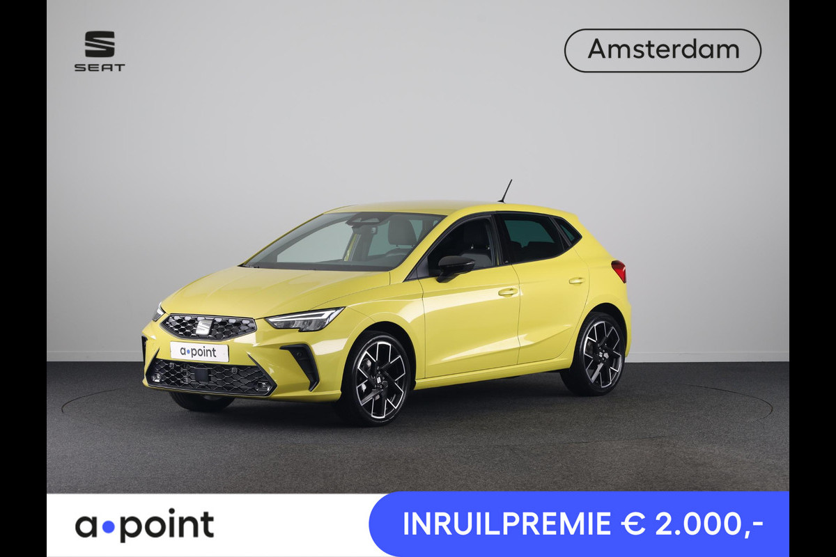 Seat Ibiza 1.0 EcoTSI FR Business Connect | *NIEUW* Python Yellow Metallic | DSG-Automaat | Velgen 'Performance Machined' 18 inch | Draadloze Carplay | Parkeersensoren V/A + Achteruitrij camera
