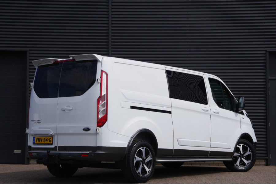 Ford Transit Custom 320 2.0 TDCI L2 ACTIVE DC-5P, 170PK AUT. 2X SCHUIFDEUR, TREKHAAK, RAPTOR GRILLE, CAMERA, NAVI, ELEKTR. STOEL, DUBBELE CABINE, DU