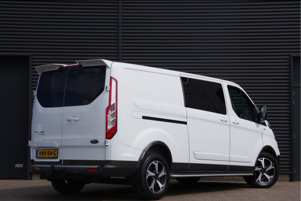 Ford Transit Custom 320 2.0 TDCI L2 ACTIVE DC-5P, 170PK AUT. 2X SCHUIFDEUR, TREKHAAK, RAPTOR GRILLE, CAMERA, NAVI, ELEKTR. STOEL, DUBBELE CABINE, DU