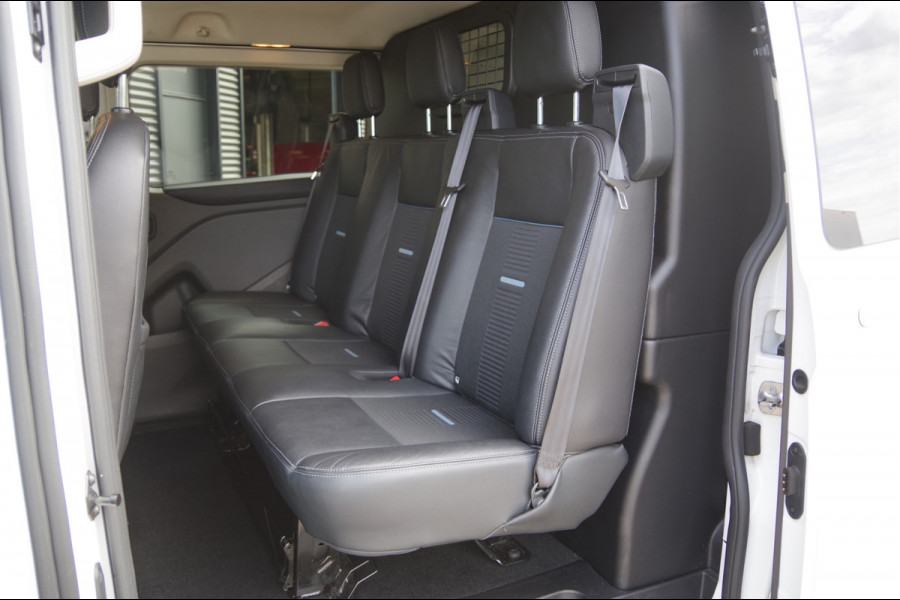 Ford Transit Custom 320 2.0 TDCI L2 ACTIVE DC-5P, 170PK AUT. 2X SCHUIFDEUR, TREKHAAK, RAPTOR GRILLE, CAMERA, NAVI, ELEKTR. STOEL, DUBBELE CABINE, DU