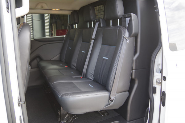 Ford Transit Custom 320 2.0 TDCI L2 ACTIVE DC-5P, 170PK AUT. 2X SCHUIFDEUR, TREKHAAK, RAPTOR GRILLE, CAMERA, NAVI, ELEKTR. STOEL, DUBBELE CABINE, DU