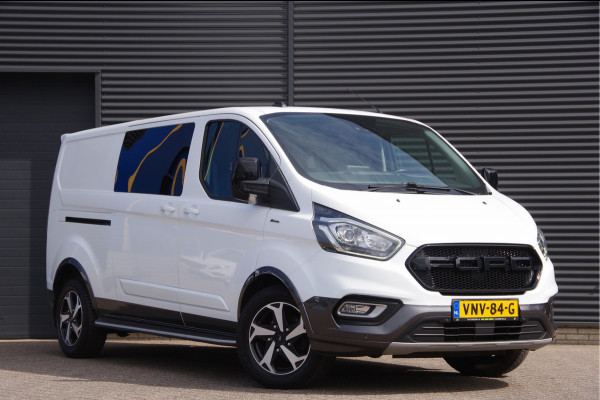 Ford Transit Custom 320 2.0 TDCI L2 ACTIVE DC-5P, 170PK AUT. 2X SCHUIFDEUR, TREKHAAK, RAPTOR GRILLE, CAMERA, NAVI, ELEKTR. STOEL, DUBBELE CABINE, DU