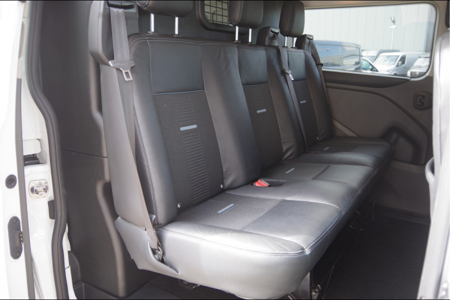Ford Transit Custom 320 2.0 TDCI L2 ACTIVE DC-5P, 170PK AUT. 2X SCHUIFDEUR, TREKHAAK, RAPTOR GRILLE, CAMERA, NAVI, ELEKTR. STOEL, DUBBELE CABINE, DU