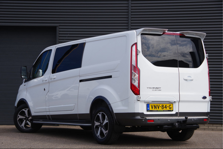 Ford Transit Custom 320 2.0 TDCI L2 ACTIVE DC-5P, 170PK AUT. 2X SCHUIFDEUR, TREKHAAK, RAPTOR GRILLE, CAMERA, NAVI, ELEKTR. STOEL, DUBBELE CABINE, DU