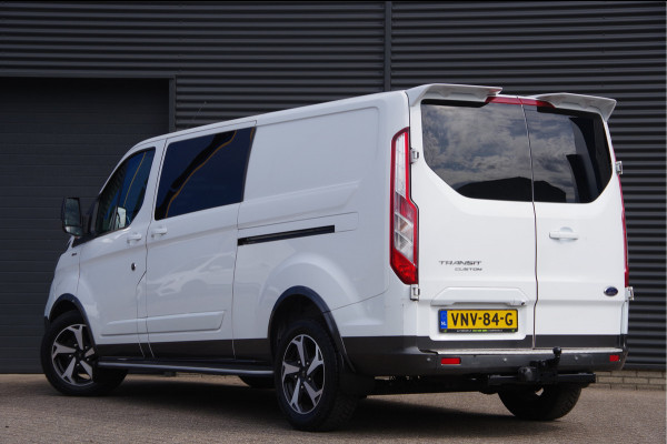 Ford Transit Custom 320 2.0 TDCI L2 ACTIVE DC-5P, 170PK AUT. 2X SCHUIFDEUR, TREKHAAK, RAPTOR GRILLE, CAMERA, NAVI, ELEKTR. STOEL, DUBBELE CABINE, DU