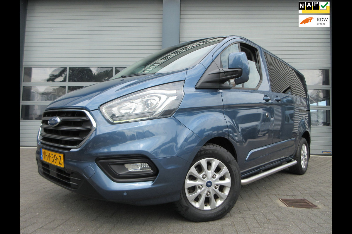 Ford Transit Custom L1H1 130pk, Autmaat, DC, dubbel cabine, Airco, Navigatie, Camera.