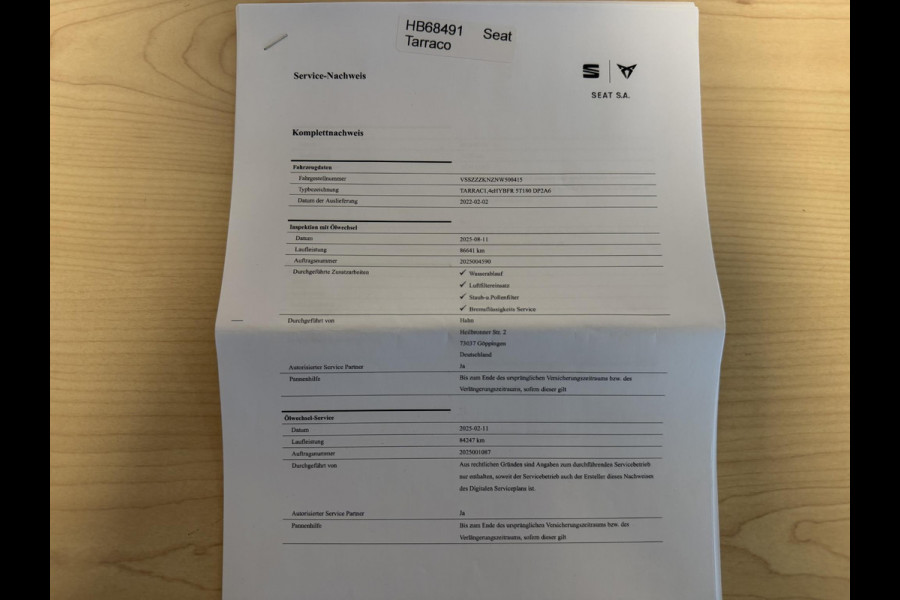 Seat Tarraco 1.4 TSI e-Hybrid PHEV FR Business Intense 20"/Panoramadak/Leder + memory/360 camera/Keyless/Dodehoek/Elektrische klep/Stuur + stoelverwarming v+a