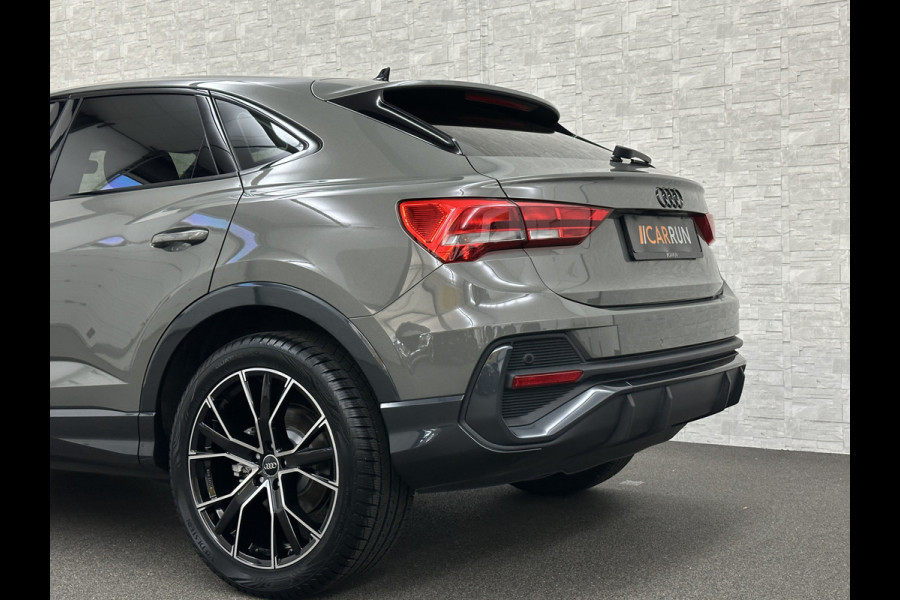 Audi Q3 Sportback 45 TFSI e 245pk S-Line | ACC | Trekhaak | Navi Plus | Lane Assist | Dodehoek | Carplay | LED | Stoelverwarming | Climate-Control | Interieur-Voorverwarming | Bovag Garantie |