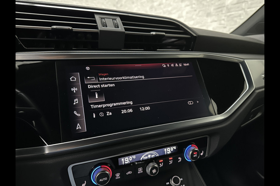 Audi Q3 Sportback 45 TFSI e 245pk S-Line | ACC | Trekhaak | Navi Plus | Lane Assist | Dodehoek | Carplay | LED | Stoelverwarming | Climate-Control | Interieur-Voorverwarming | Bovag Garantie |