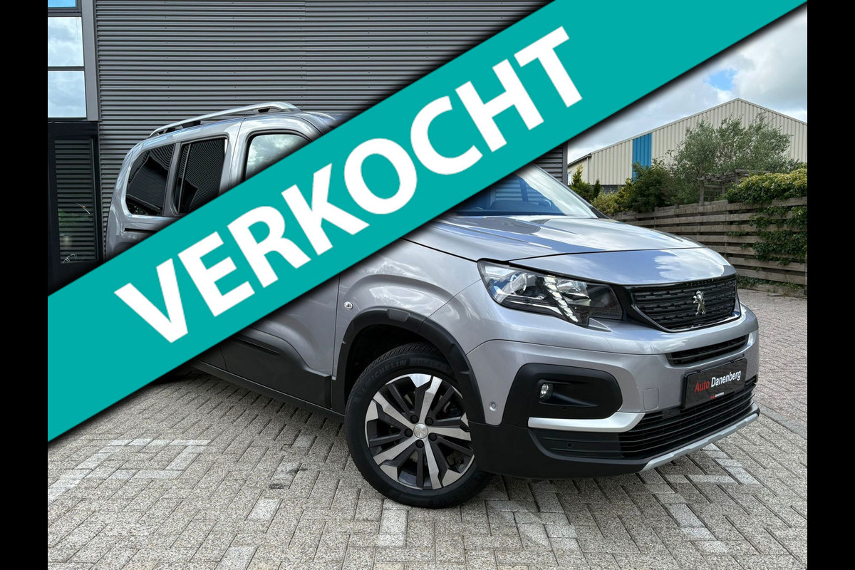 Peugeot Rifter Long GT-line 7-PERSOON,CAMERA,AUTOMAAT,TREKHAAK,APK,GARANTIE,131PK
