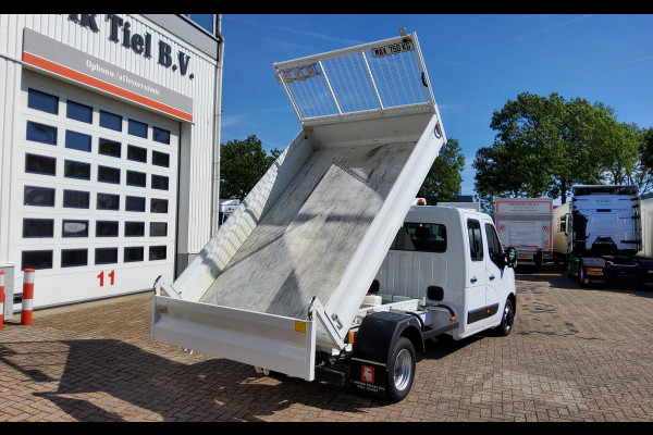 Renault Master 130.35 DUBBELE CABINE - EURO 6 - V-47-NZG - DUBBELLUCHT KIPPER + TREKHAA
