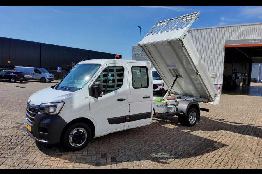 Renault Master 130.35 DUBBELE CABINE - EURO 6 - V-47-NZG - DUBBELLUCHT KIPPER + TREKHAA